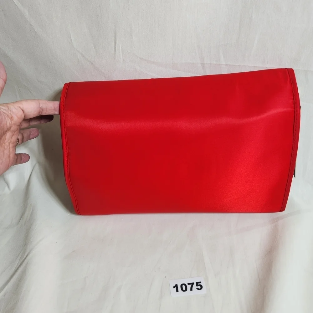 Jones New York Hanging Cosmetic Or Toilety Bag Red New With Tags